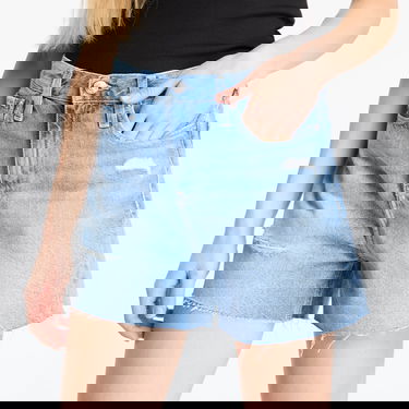 Shorts CALVIN KLEIN Calvin Klein Jeans Mom Denim Shorts Blå | J20J225159 1AA, 4