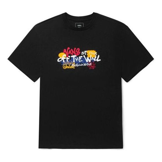T-shirt Vans Graffiti Alphabet Graphic T-Shirt Svart | VN0A5F3JBLK, 0