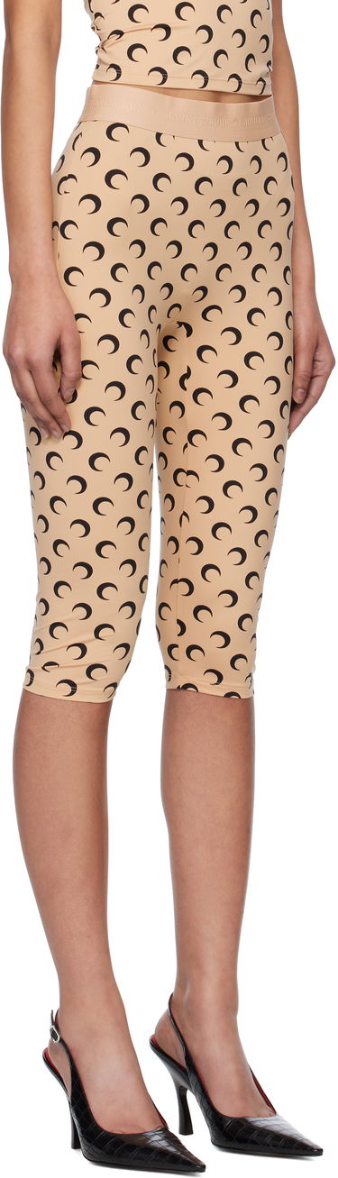 Damasker Marine Serre Marine Serre Moon Print Jersey Capri Leggings Vit | WPA157A CJER0001, 4