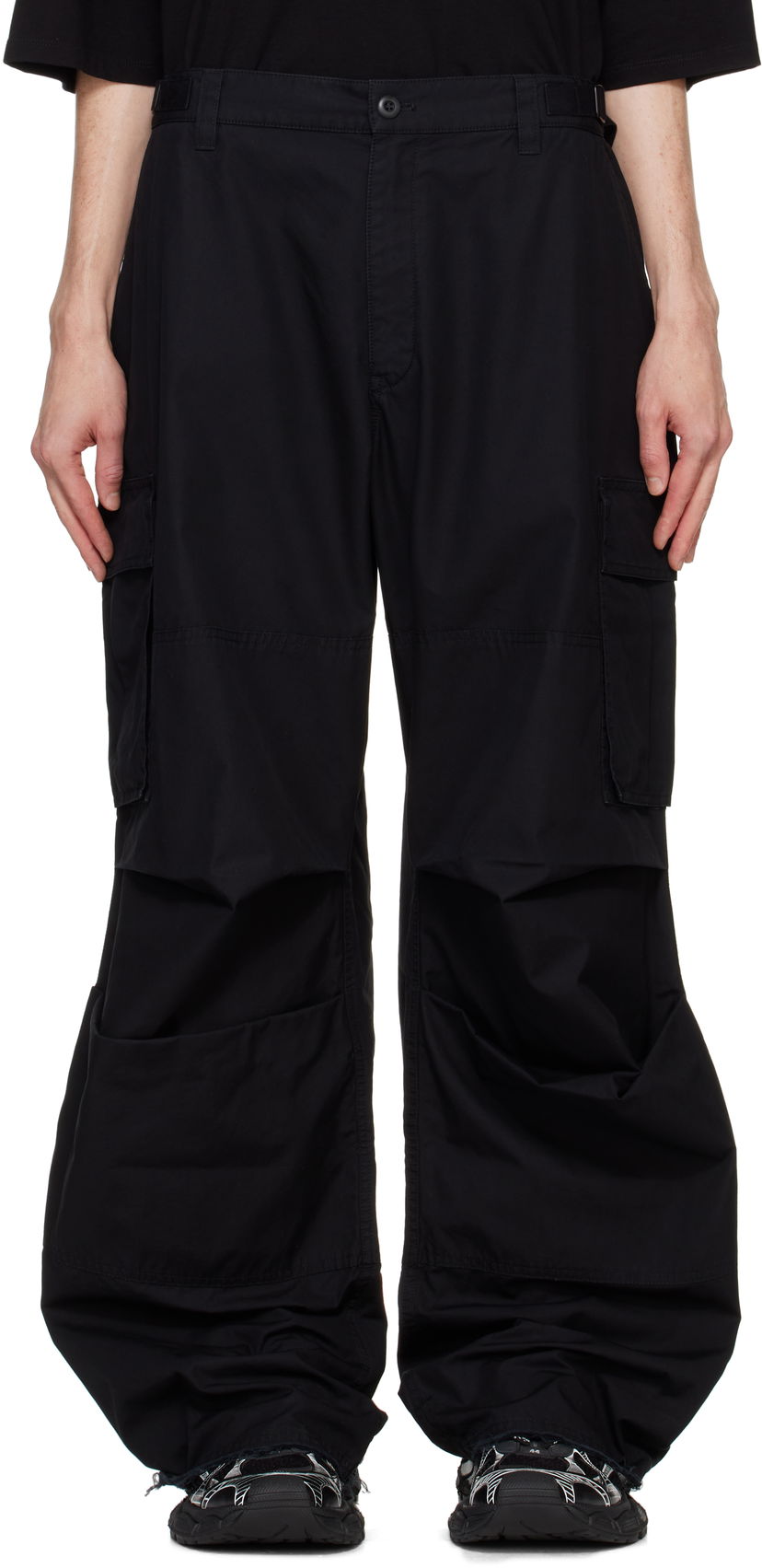 Cargo byxor 032C Overtime Cargo Pants Svart | F24-URW-1001-000