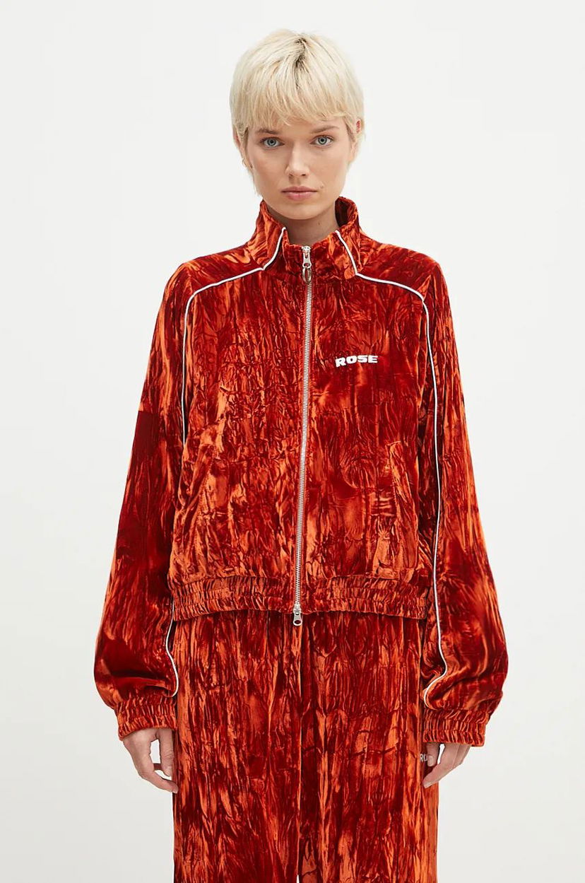 Sweatshirt Martine Rose Shrunken Track Jacket Röd | 164WF04202