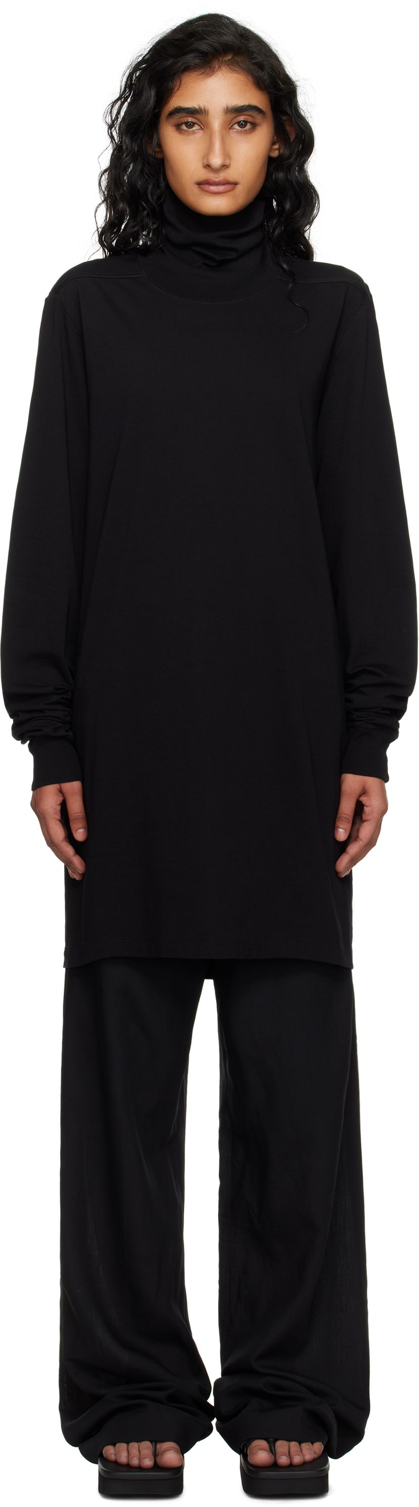 Sweater Rick Owens Rick Owens Concordians Surf Turtleneck Svart | RP02E4207 JA