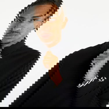 Sweatshirt Fred Perry Half Zip Sweat Svart | M3574-102, 4