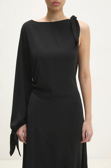 Klä Samsoe Samsoe Samsoe Samsoe One-Sleeve Maxi Dress Svart | F24400148, 4