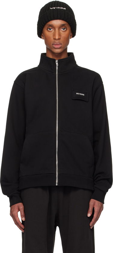 Sweatshirt We11done Pillow Logo High-Neck Jacket Svart | WD-TJ3-24-827-U-BK, 0