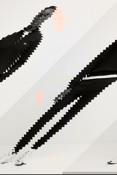 Sweatshirt Lacoste Lacoste Men's Quarter-Zip Sweatshirt Svart | SH9774, 1