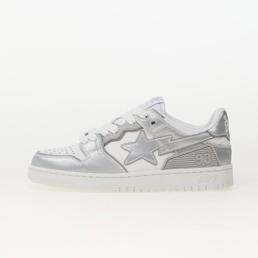 Sneakers och skor BAPE A BATHING APE Bape Sk8 Sta 4 L White Metallisk | 001FWK302311LWHT