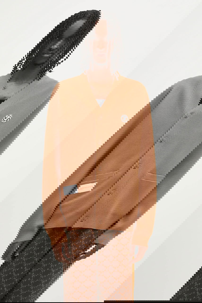 Sweater AAPE by A Bathing Ape AAPE Now Knit Cardigan Brun | AAPKNMB335XXN, 0