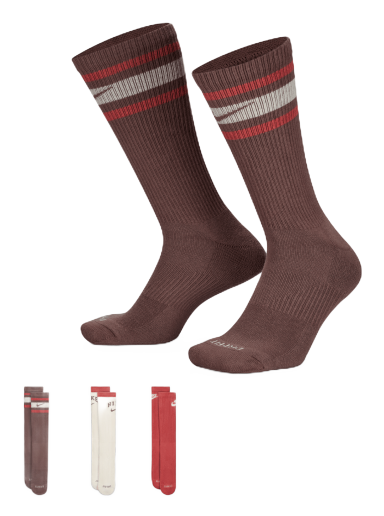 Strumpor Nike Everyday Plus 3pairs Brun | DX7665-909