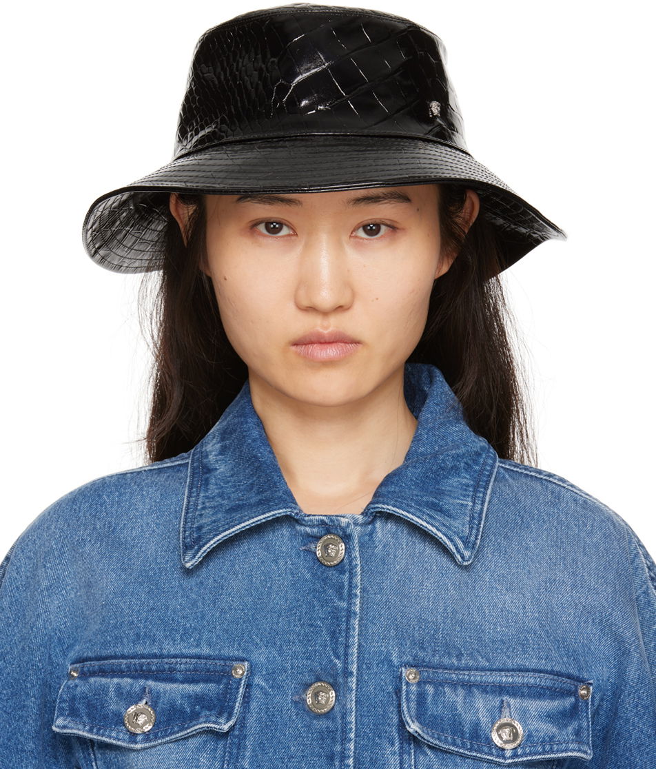 Hatt Versace Croc Bucket Mörkblå | 1012594_1A09251, 0