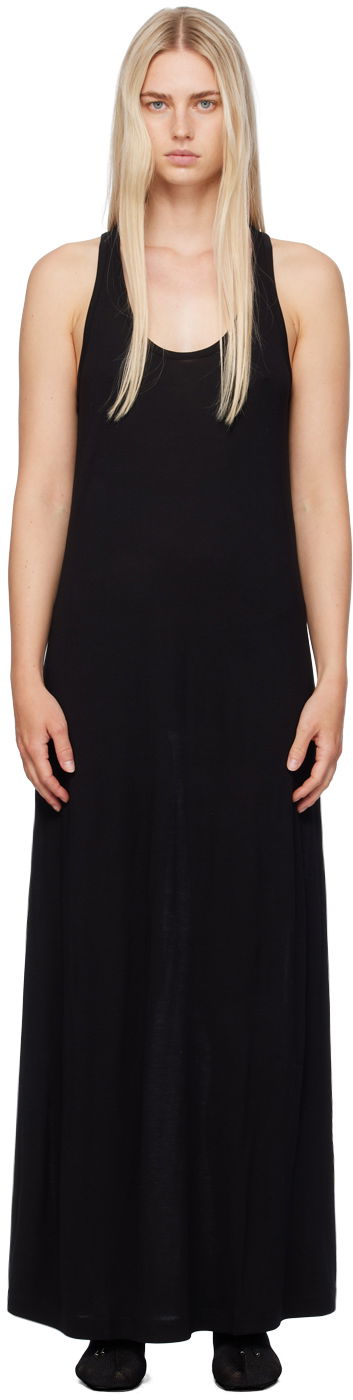 Klä TOTEME TOTEME Scoop-Neck Maxi Dress Svart | 243-WRD4175-FB0241