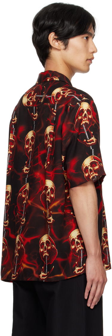 Skjorta WACKO MARIA WACKO MARIA Tattoo Studio Edition Skull Print Shirt Röd | 56TS-WM-HI15, 2