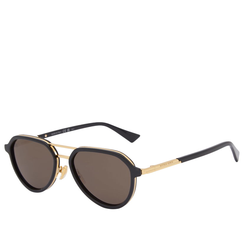 Solglasögon Bottega Veneta Bottega Veneta BV1373S Aviator Sunglasses Svart | BV1373S-001