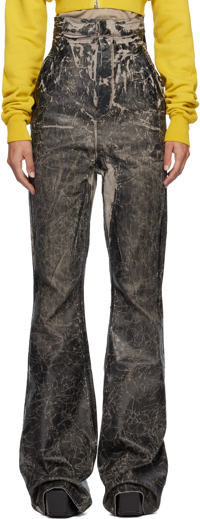 Jeans Rick Owens DRKSHDW Concordians Dirt Bolan Jeans Svart | DS02E7312 SDWF