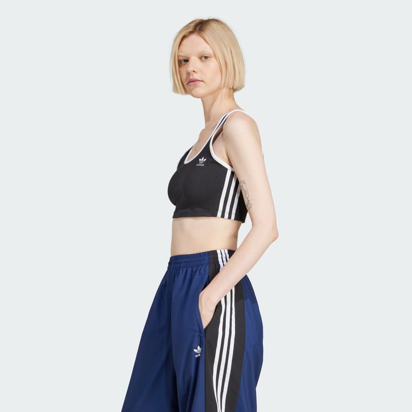 Behå adidas Performance 3-Stripes Sports Bra Svart | JD4612