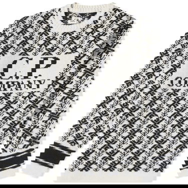 Sweater C.P. Company Wool Jacquard Crewneck Var.01 Svart | 15CMKN234A-006633J-V01, 0
