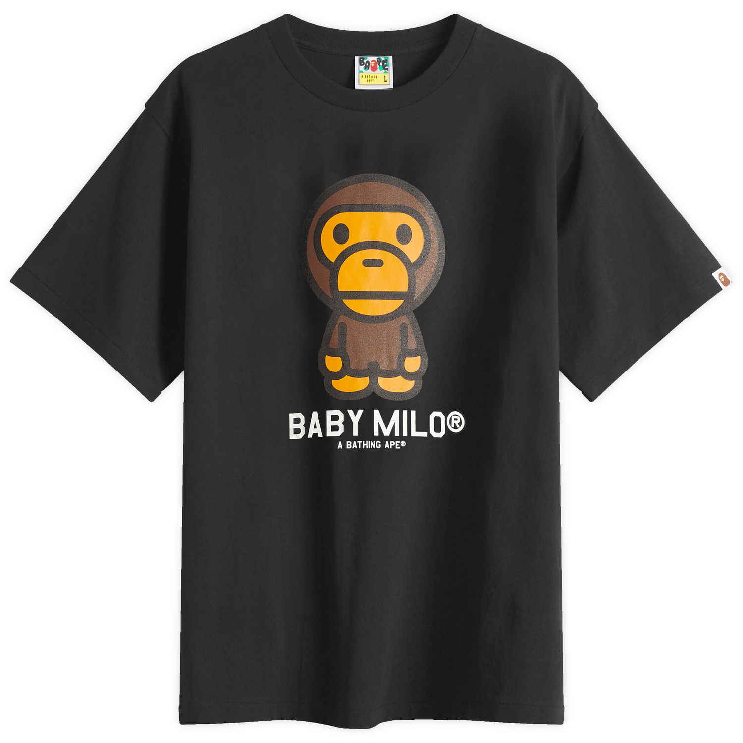 T-shirt BAPE A Bathing Ape Baby Milo T-Shirt, Size Large Svart | 002TEL301001M-BLK, 0