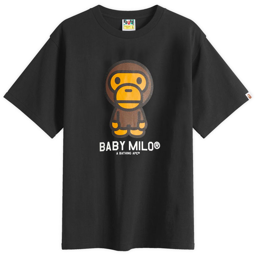 T-shirt BAPE A Bathing Ape Baby Milo T-Shirt, Size Large Svart | 002TEL301001M-BLK