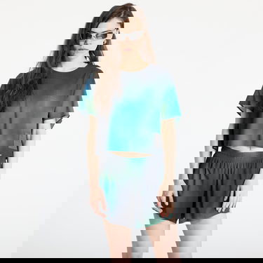 Crop top Y-3 Y-3 Allover Print Running Short Sleeve T-Shirt Blå | JM3350, 0