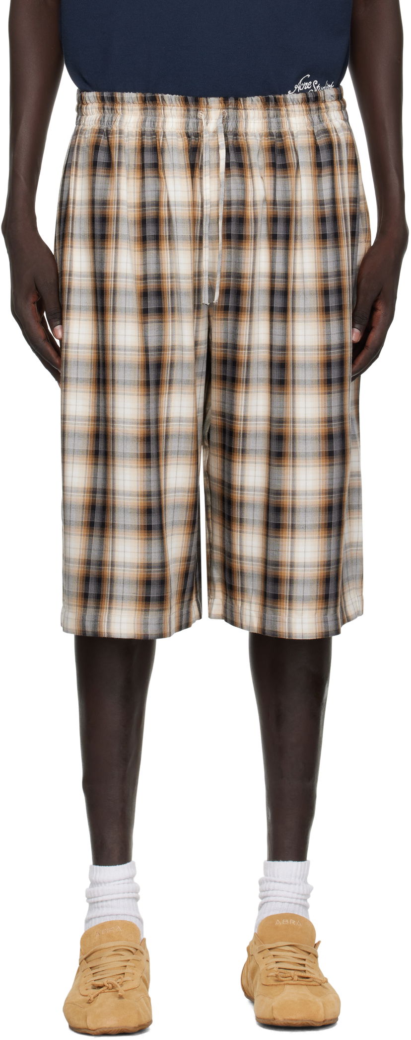 Shorts Acne Studios Acne Studios Check Shorts Flerfärgad | CE0071-