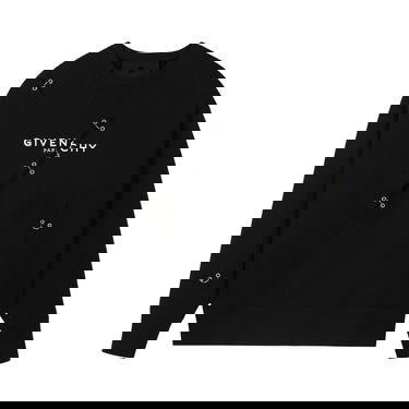 Sweater Givenchy Oversized Crewneck Svart | BMJ0B83Y69 001, 1
