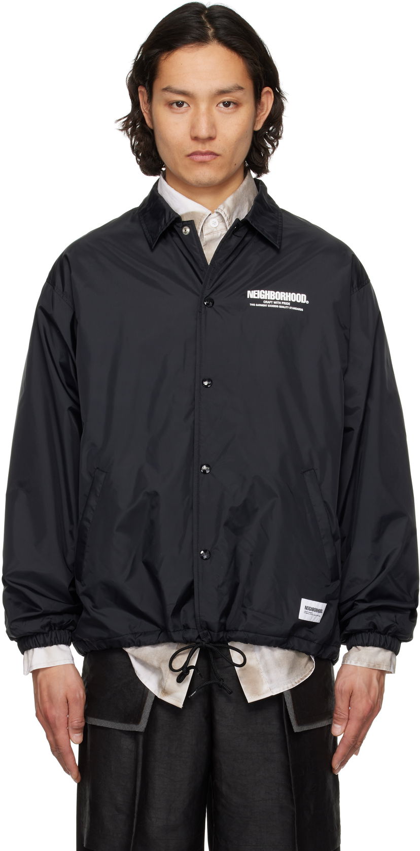 Vindjacka Neighborhood Windbreaker 1 Jacket Svart | 251TSNH-JKM01