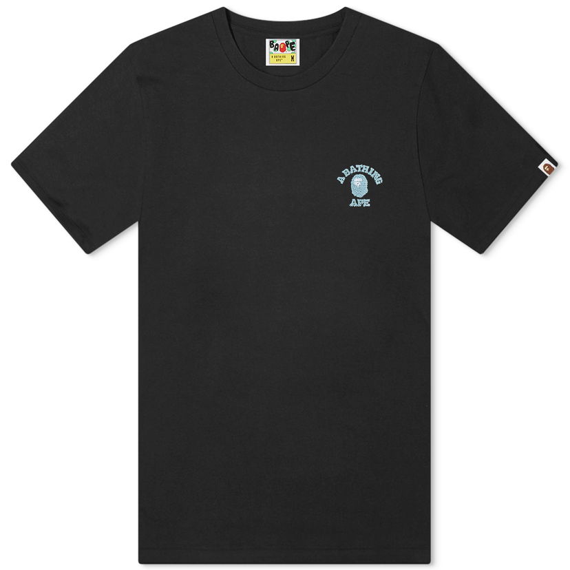 T-shirt BAPE A Bathing Ape College One Point T-Shirt Svart | 001TEK301302M-BLK