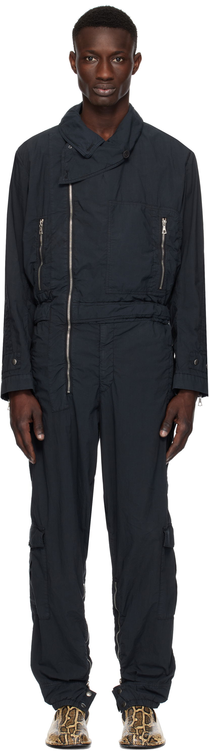 Jumpsuit Dries Van Noten Dries Van Noten Overdyed Jumpsuit Svart | 251-020957-1148