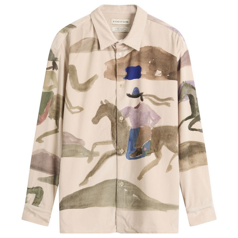 Skjorta A Kind of Guise Derbin Corduroy Shirt Running Horses Flerfärgad | 128-14820-695