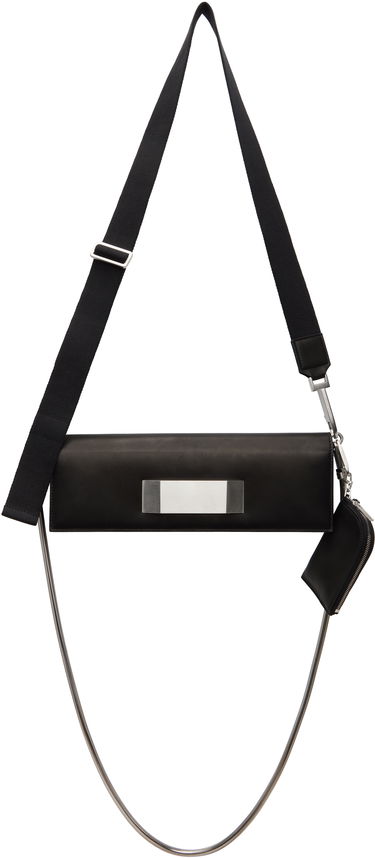 Axelväska Rick Owens Rick Owens Hollywood Griffin Baguette Bag with Metal Detail Svart | RO01E7442 LBLWEH, 0