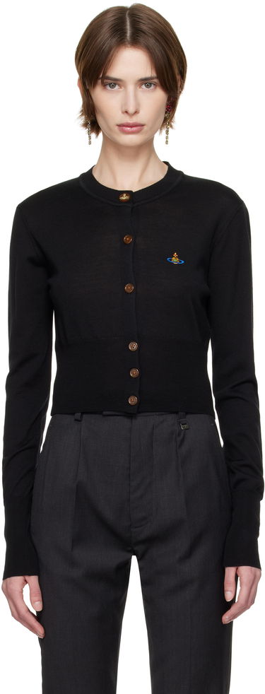 Sweater Vivienne Westwood Vivienne Westwood Bea Cropped Cardigan Svart | 1803002U-Y001A-, 0