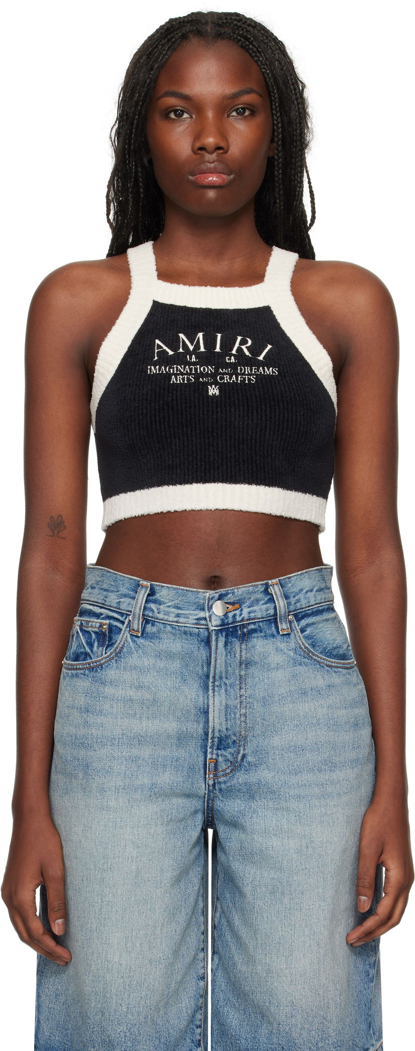 Linne AMIRI Arts District Tank Top Svart | AWKNTT1006