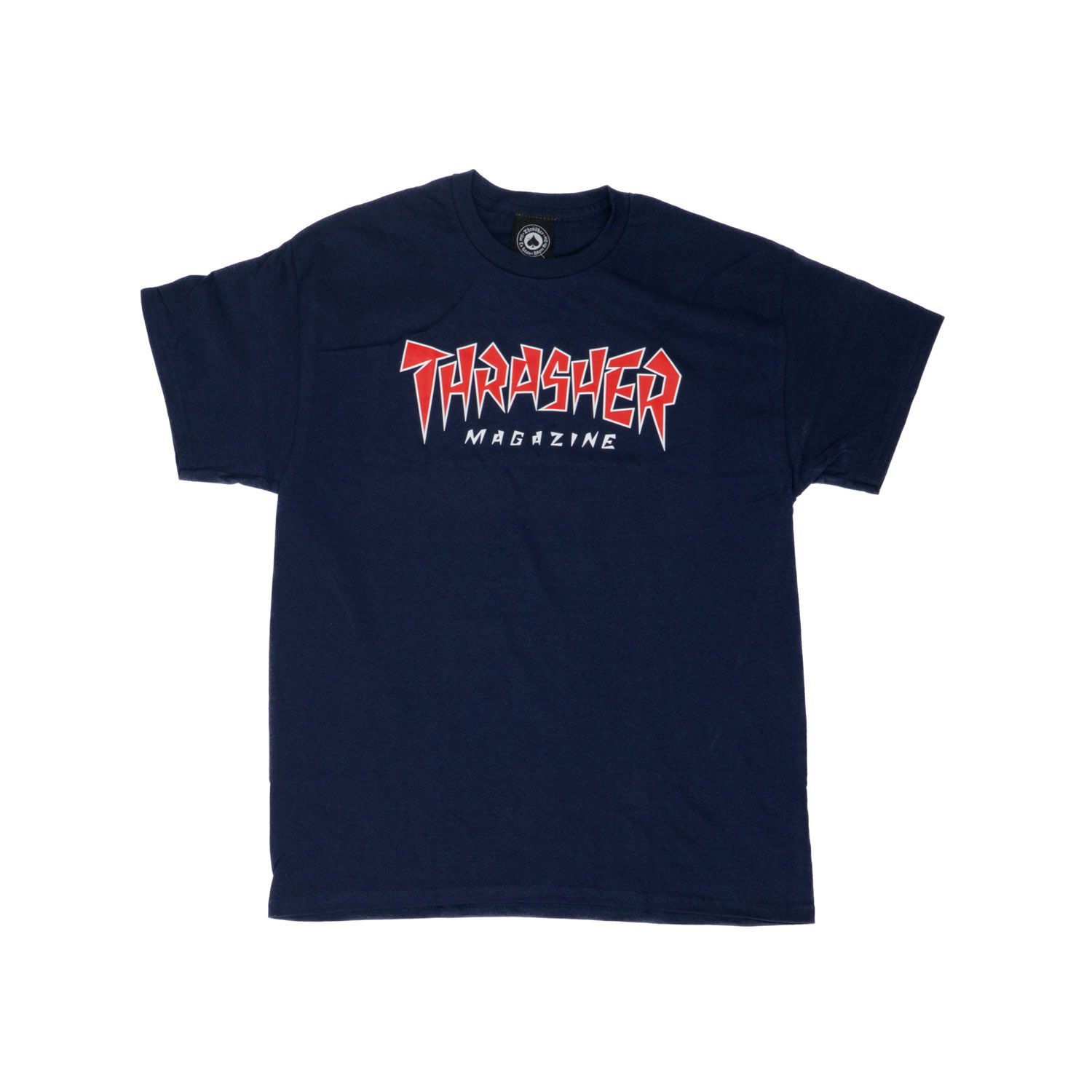 T-shirt Thrasher Skate Mag Jagged Logo Tee Mörkblå | 145081, 0