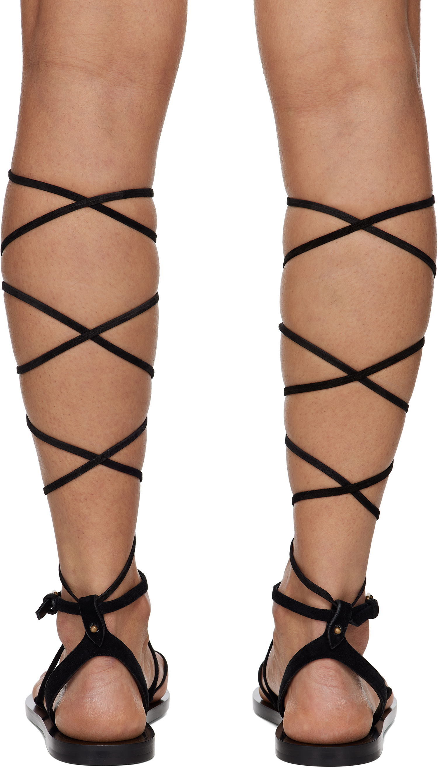 Sneakers och skor ISABEL MARANT Isabel Marant Azzi Suede Gladiator Sandals Svart | SD0254FA-C2A03S, 1