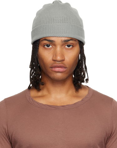 Mössa Rick Owens Rick Owens Concordians Ribbed Beanie Grå | RU02E1495 RIBM, 0