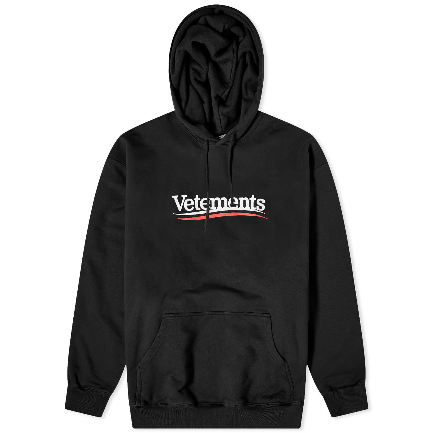 Sweatshirt VETEMENTS Campaign Logo Hoodie Svart | UE64HD440B, 0