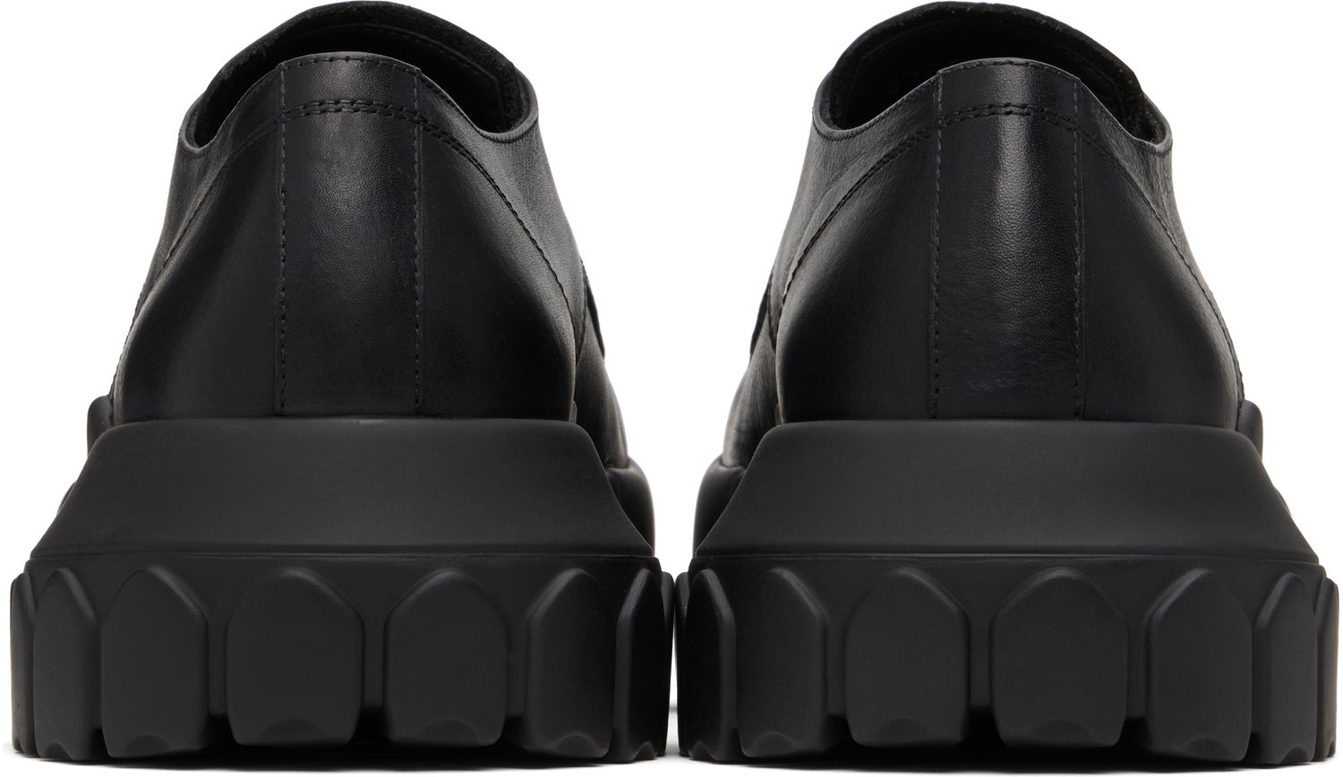 Sneakers och skor Rick Owens Rick Owens Hollywood Bozo Tractor Derbys Svart | RU02E1884 LOO, 1