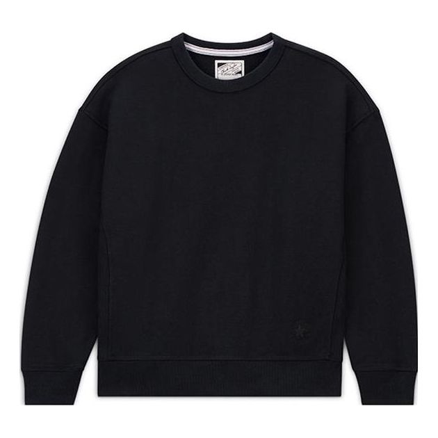 Sweatshirt Converse Gold Standard Crew Sweatshirt Svart | 10025916-A03