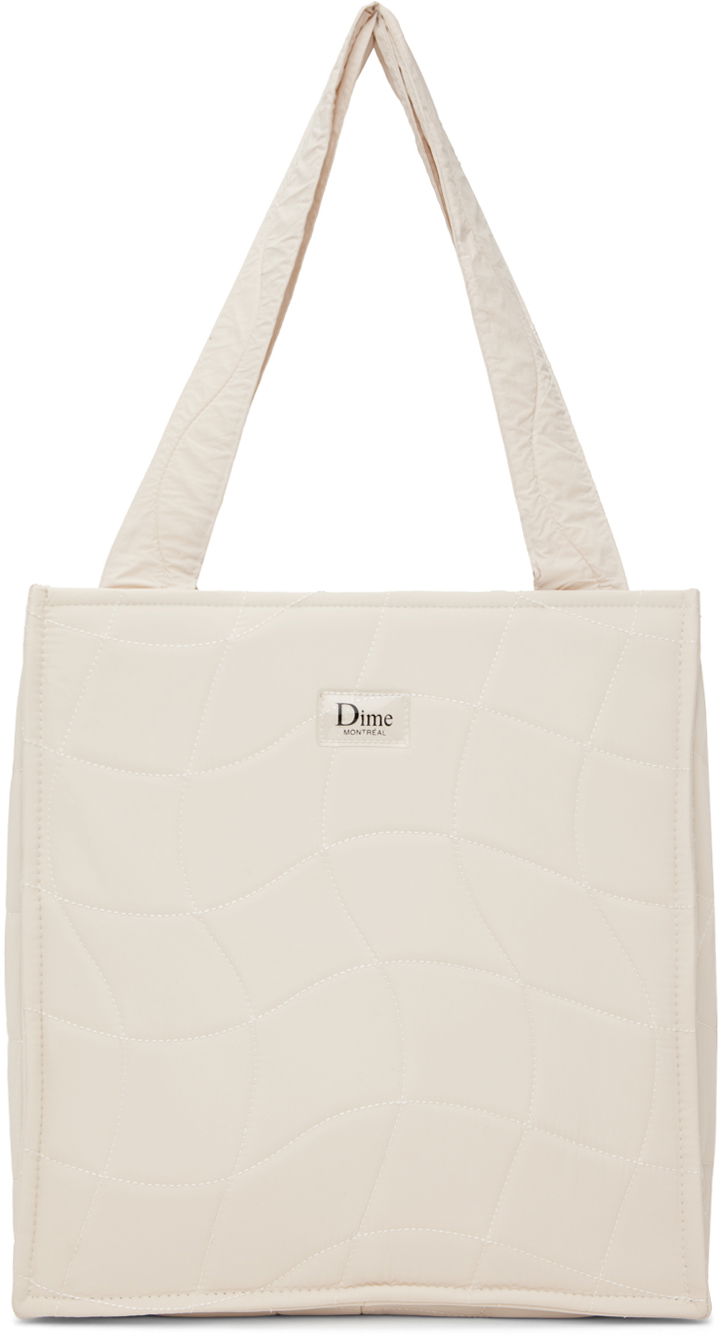 Tygpåse Dime Beige Quilted Tote Beige | DIMESP2446TAN