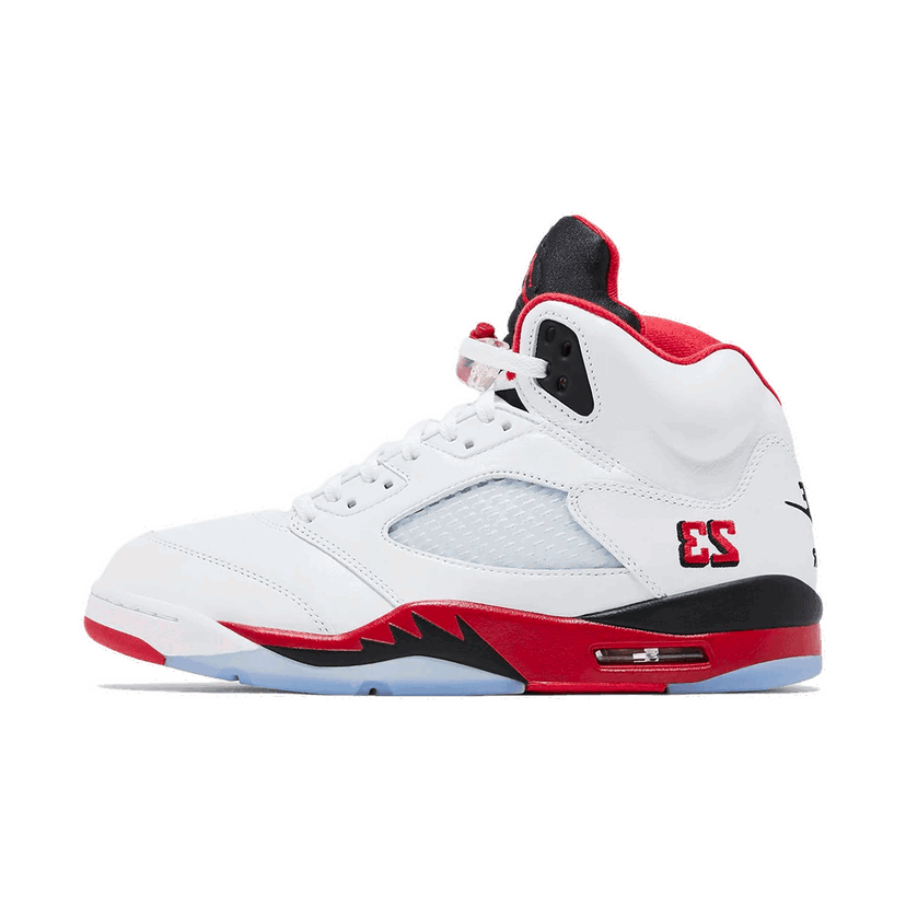 Sneakers och skor Jordan Air Jordan 5 OG 'Fire Red Black Tongue' - 2025 Vit | HQ7978-101