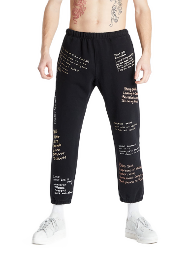 Träningsbyxor Pleasures Remote Sweat Pant Svart | P21W026 Black