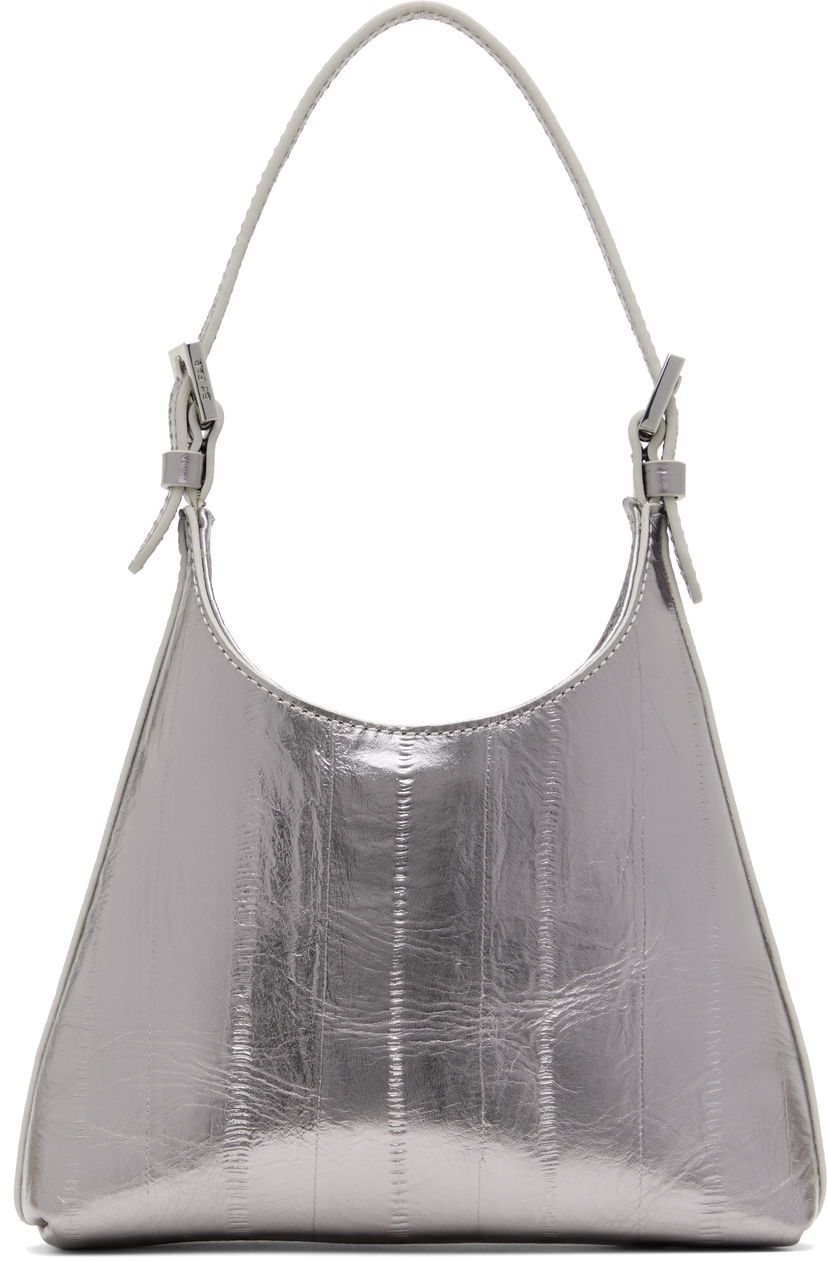 Axelväska BY FAR BY FAR Baby Camryn Metallic Leather Bag Metallisk | MWBTH031CL035ME032PL