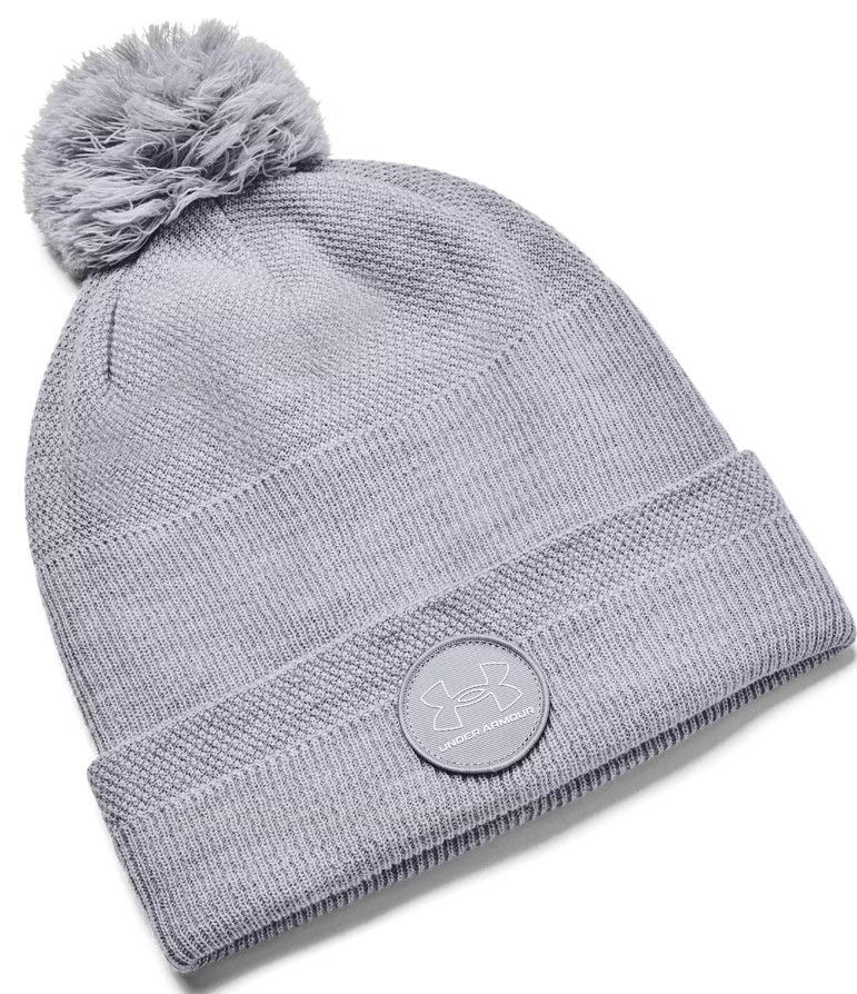 Mössa Under Armour Under Armour UA Driver Pom Beanie Grå | 1373107-035, 0