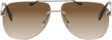 Solglasögon FENDI Rimless Aviator Gradient 'Fendi' Sky Sunglasses Brun | FE40115UM6116F 840126859904, 0