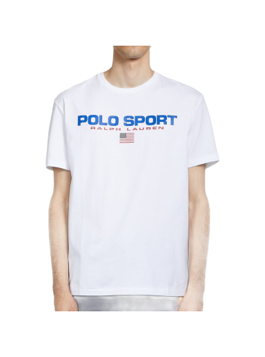 T-shirt Polo by Ralph Lauren Classic Fit Polo Sport T-Shirt Vit | 710750444002