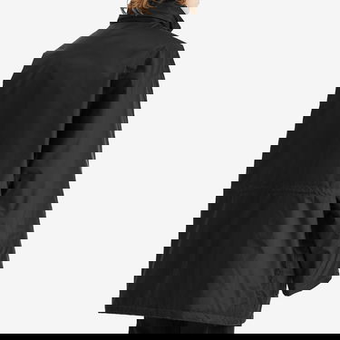 Parkas Balenciaga Balenciaga Nylon Oxford Parka Jacket, Size Large Svart | 814143-TOO04-1000, 3