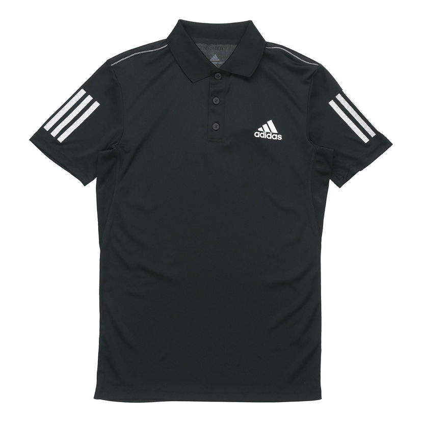 Polotröja adidas Originals Club 3-Stripes Tennis Polo Svart | DU0848
