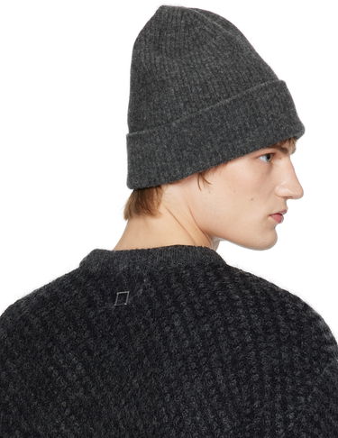Mössa WOOYOUNGMI WOOYOUNGMI Knit Beanie Grå | W243KN31, 2