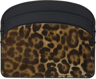Plånbok A.P.C. A.P.C. Demi-Lune Leopard Card Holder Flerfärgad | PXCAW-F63270, 1