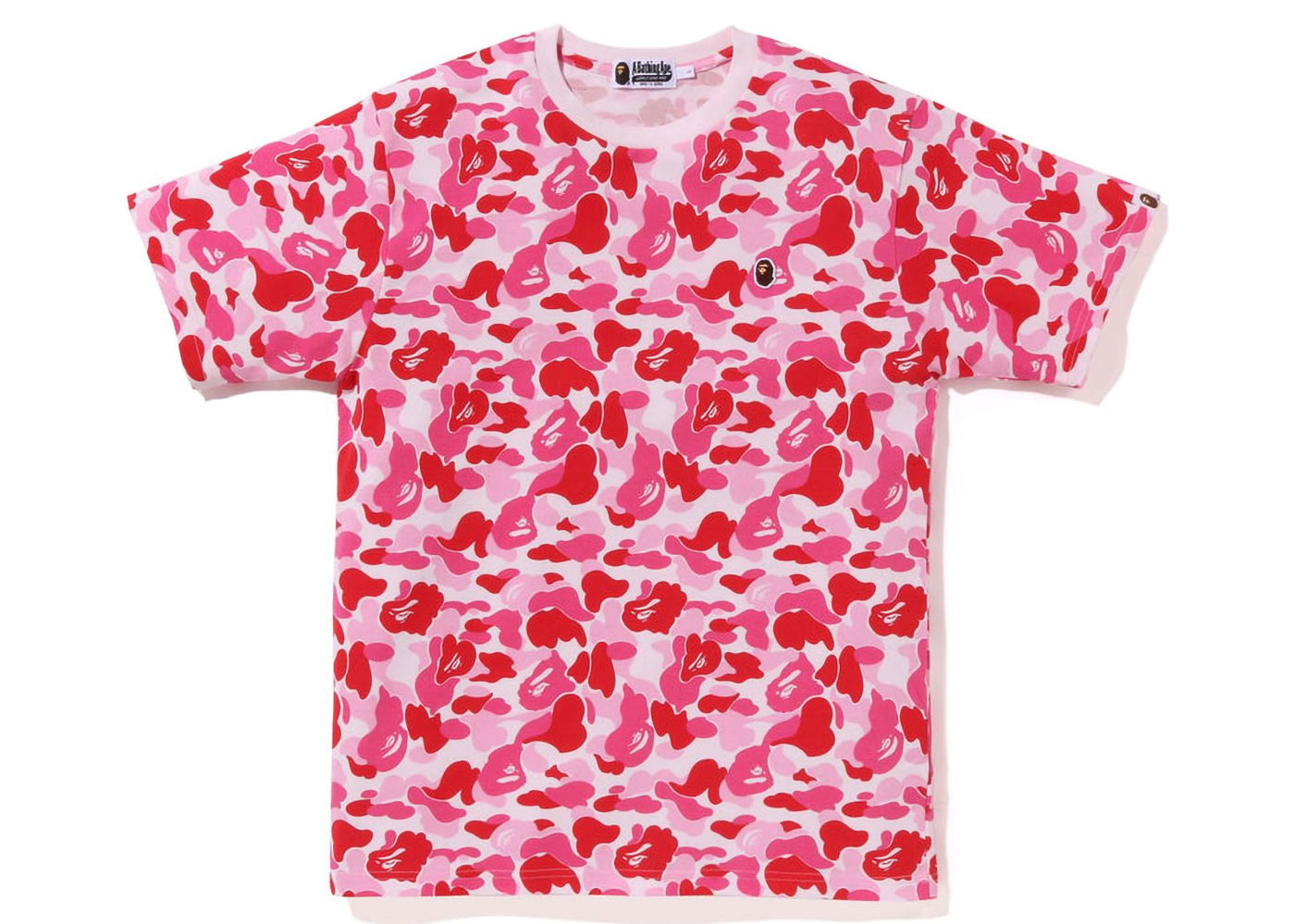 T-shirt BAPE ABC Camo Ape Head One Point Tee Rosa | 1J30-109-015, 0